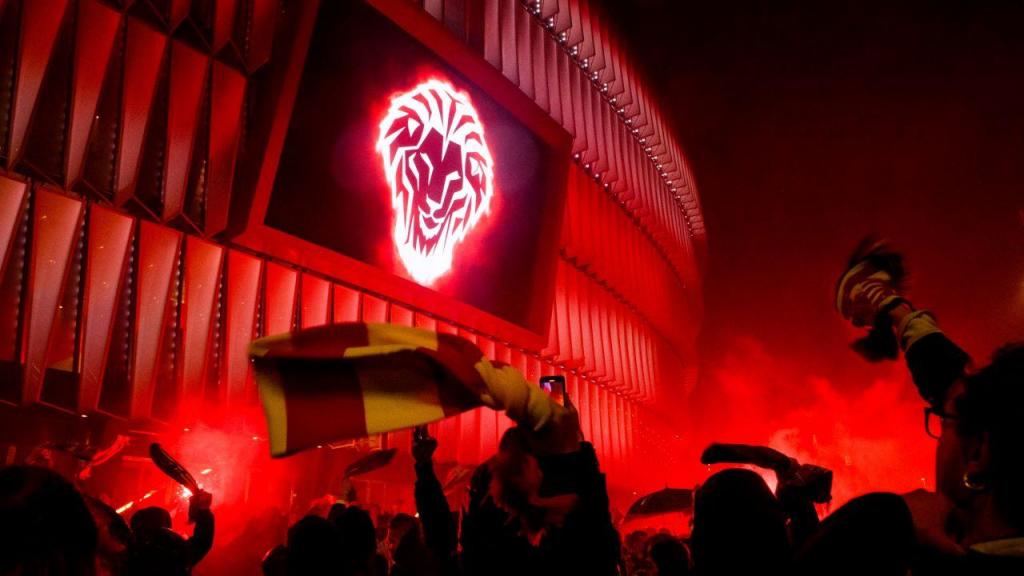 Adeptos do Athletic Bilbao fazem a festa (foto: @AthleticClub)