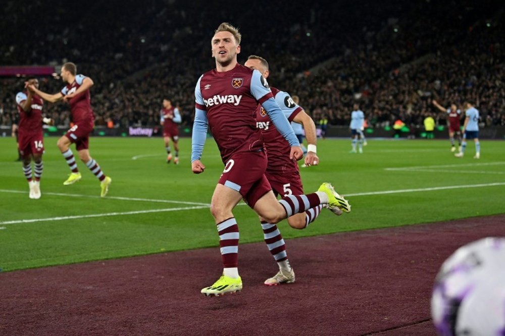 Jarrod Bowen encerra a crise do West Ham. AFP