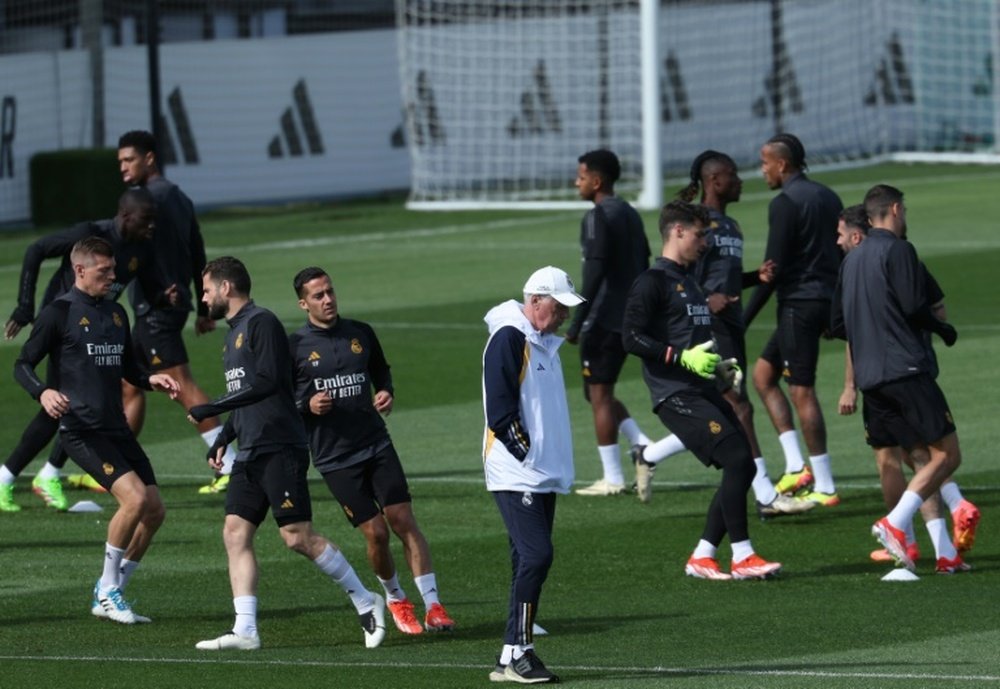 O vestiário do Real Madrid, surpreso com Guardiola e Rodri. AFP