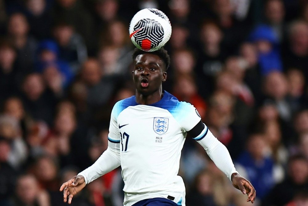 Saka é cortado da Seleção da Inglaterra. AFP