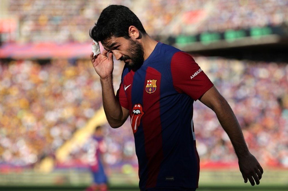 Ilkay Gündogan projetou o caminho do Barça na Champions. AFP