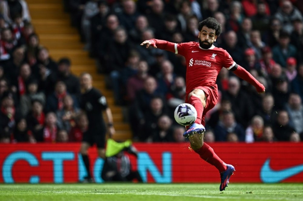 Salah escolhe Messi como seu jogador argentino favorito. AFP