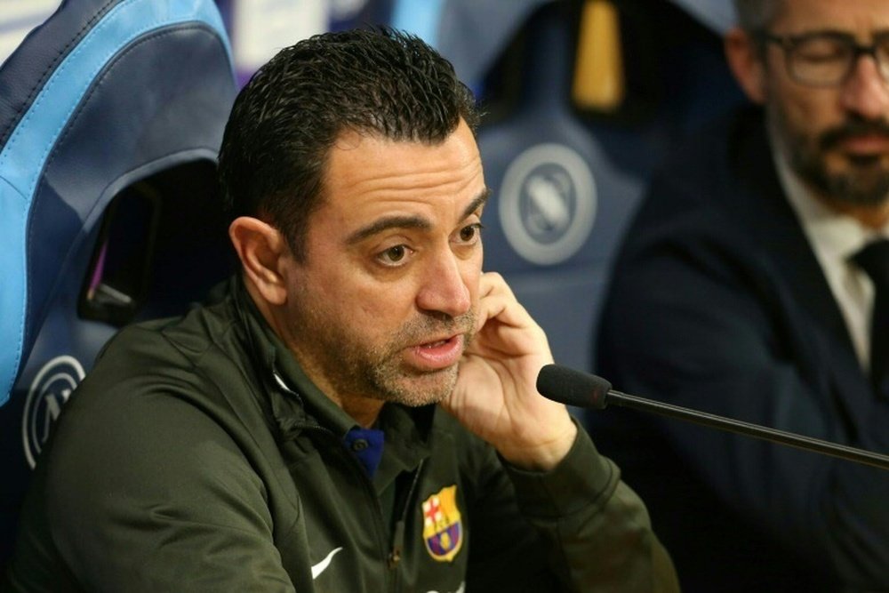 Xavi joga a pressão para os franceses. AFP