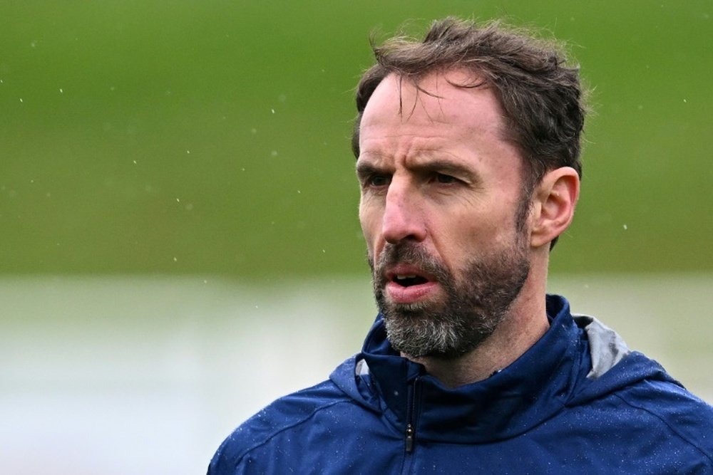 Gareth Southgate projeta duelo contra o Brasil. AFP