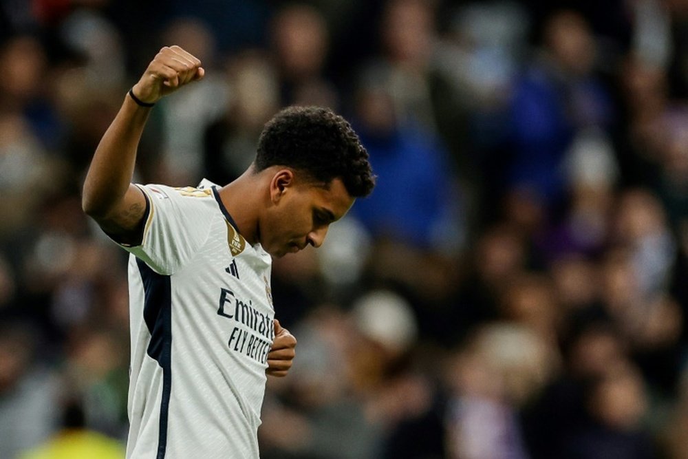 Rodrygo, em disputa pelo Real Madrid, em foto de arquivo. AFP