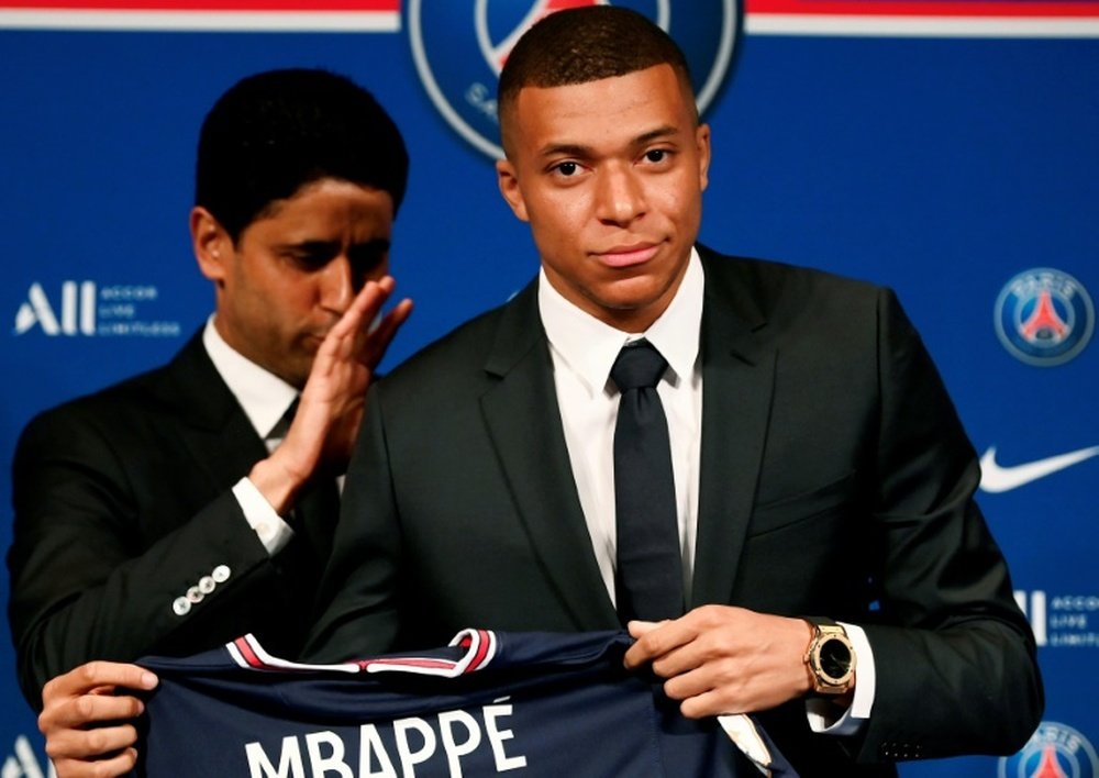 Mbappé relembrou sua renovação em 2022 com o PSG. AFP