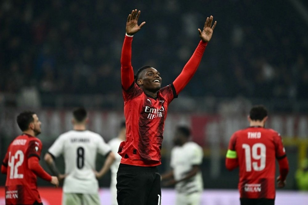 Rafael Leão fez juras de amor ao Milan. AFP