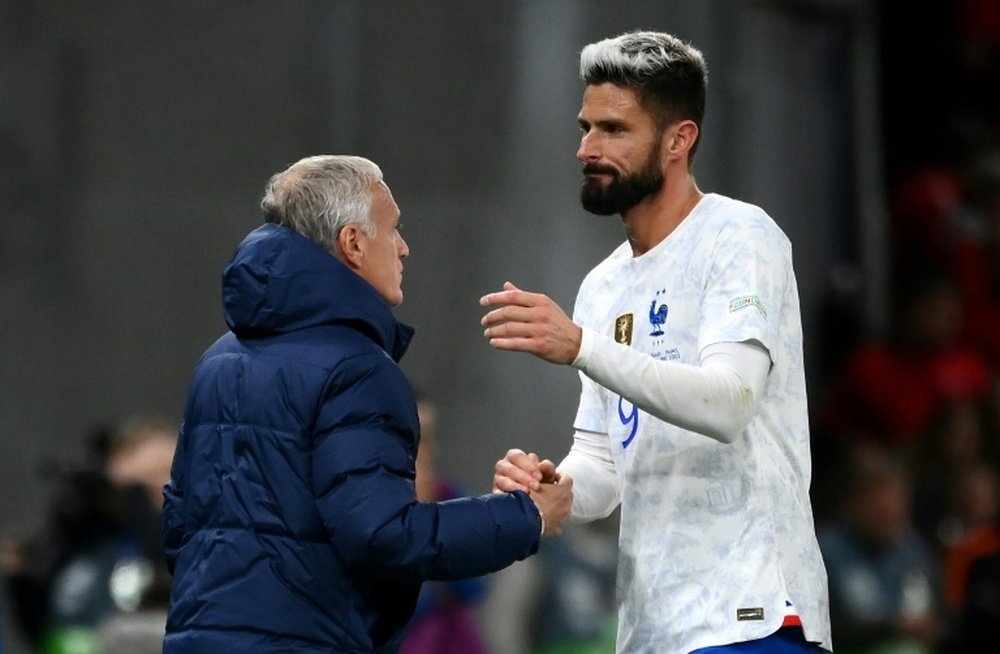 Deschamps confirmou a ida de Giroud para a MLS. AFP