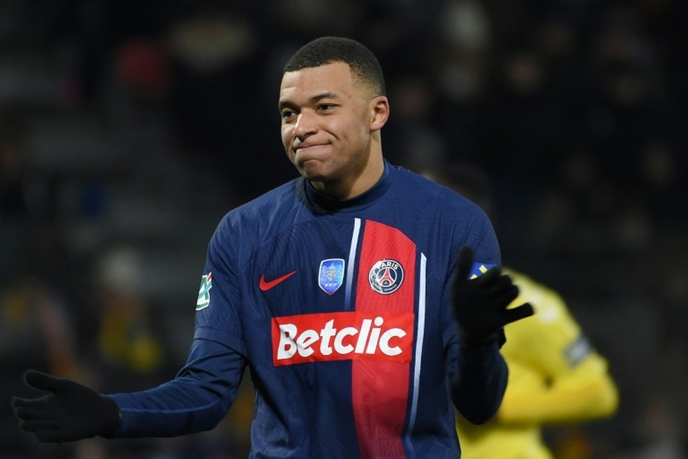 Mbappé decide deixar o PSG para ir ao Real Madrid. AFP