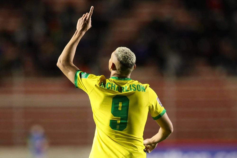 Richarlison espera continuar jogando pela Seleção Brasileira. EFE