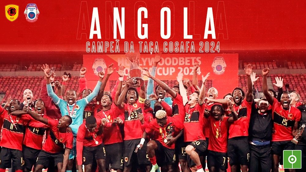 Angola, campeã da Taça COSAFA 2024. Besoccer