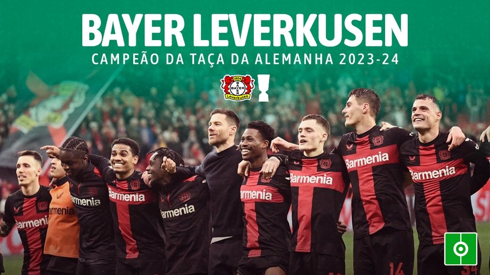 Bayer Leverkusen, campeão da Copa da Alemanha. EFE