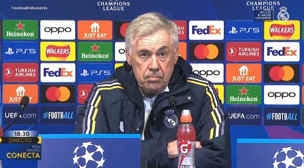 Carlo Ancelotti confia em invadir o Etihad Stadium. Captura/RealMadridTV