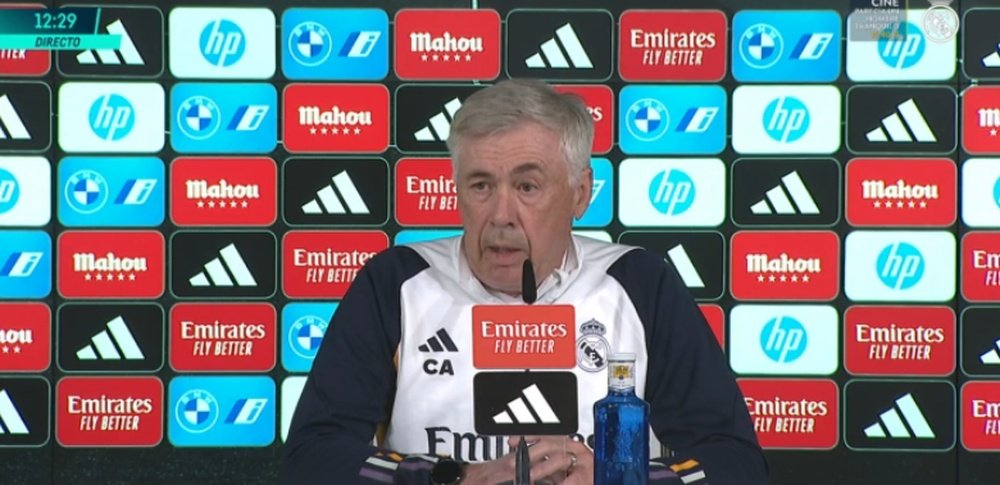 Ancelotti projeta um jogo complicado em San Sebastián. Captura/RMTV