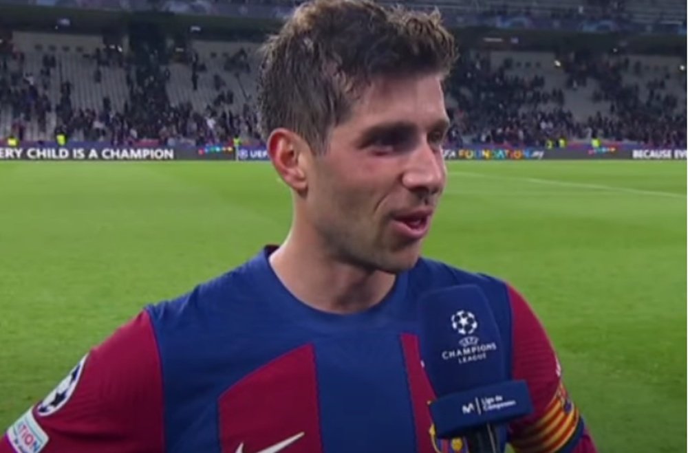 Sergi Roberto assegurou que o Barcelona voltou ao lugar que merece estar. Captura/Movistar