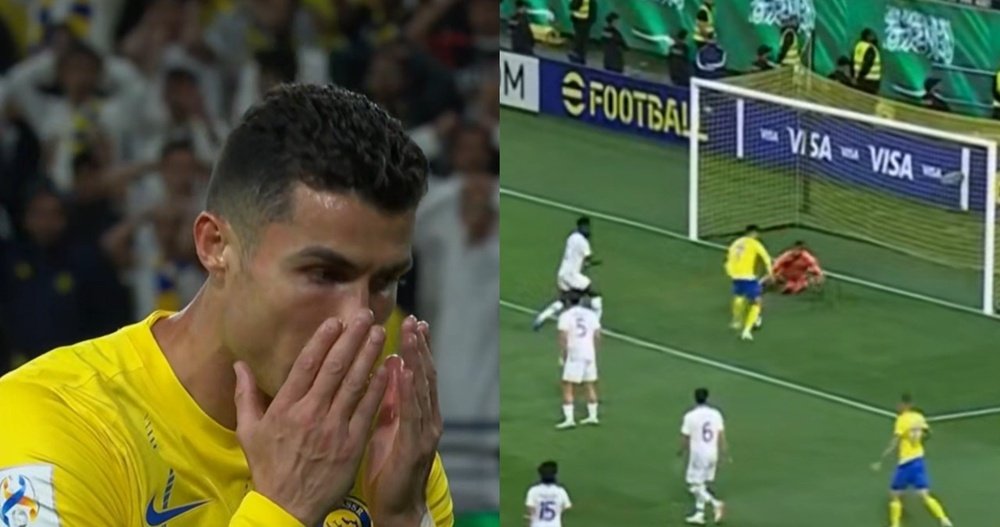 O erro inacreditável de Cristiano que custou caro ao Al-Nassr. Captura/CBSSportsGolazo