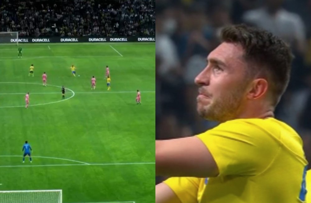 Laporte, candidato ao Puskás. Captura/DAZN_ES