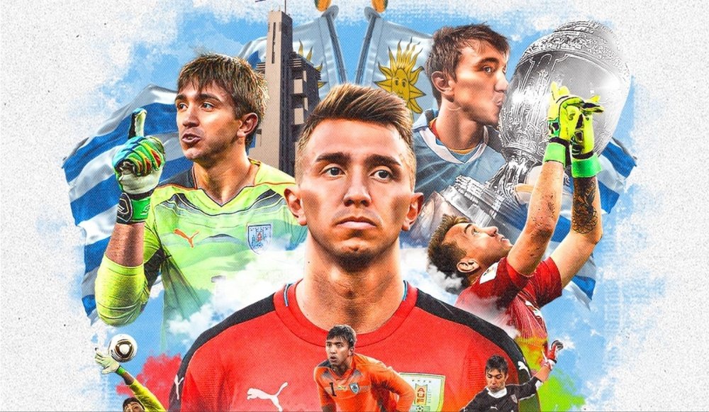 Muslera se despede da Seleção do Uruguai. Twitter/Uruguay