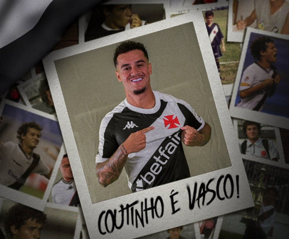 Philippe Coutinho, emprestado ao Vasco da Gama. VascodaGama