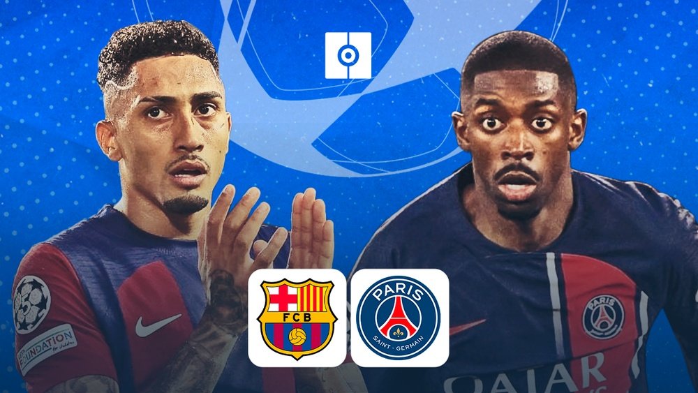 Prováveis escalações de Barcelona e PSG. BeSoccer