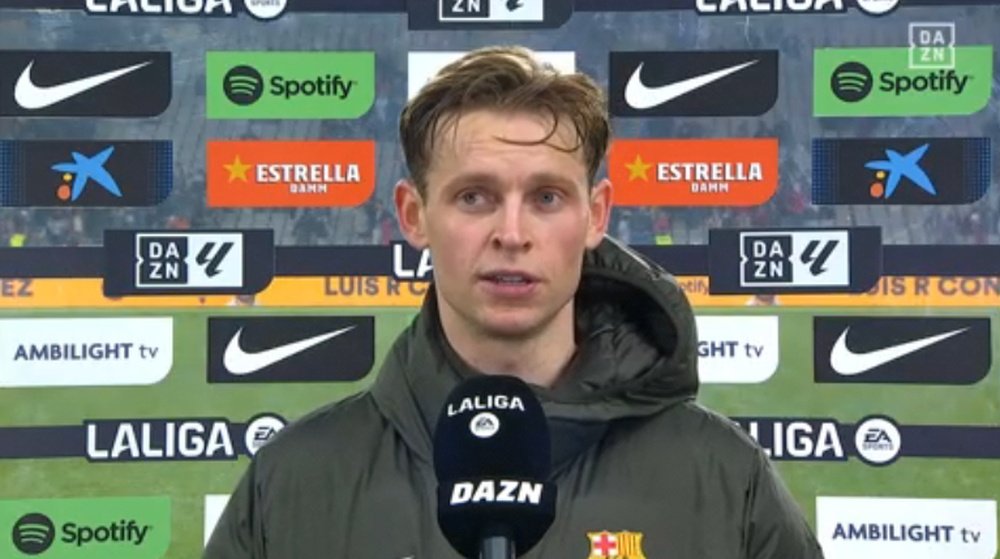 De Jong falou após a derrota. Captura/DAZN