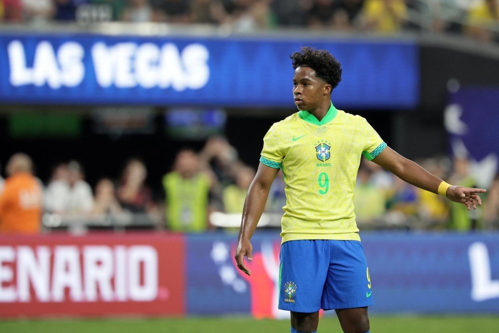 Endrick durante a Copa América. EFE