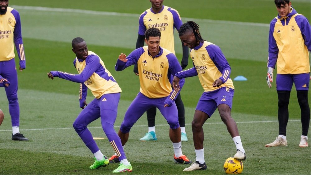 O Real Madrid entra na fase final de preparação para o duelo contra o City. EFE/Rodrigo Jiménez