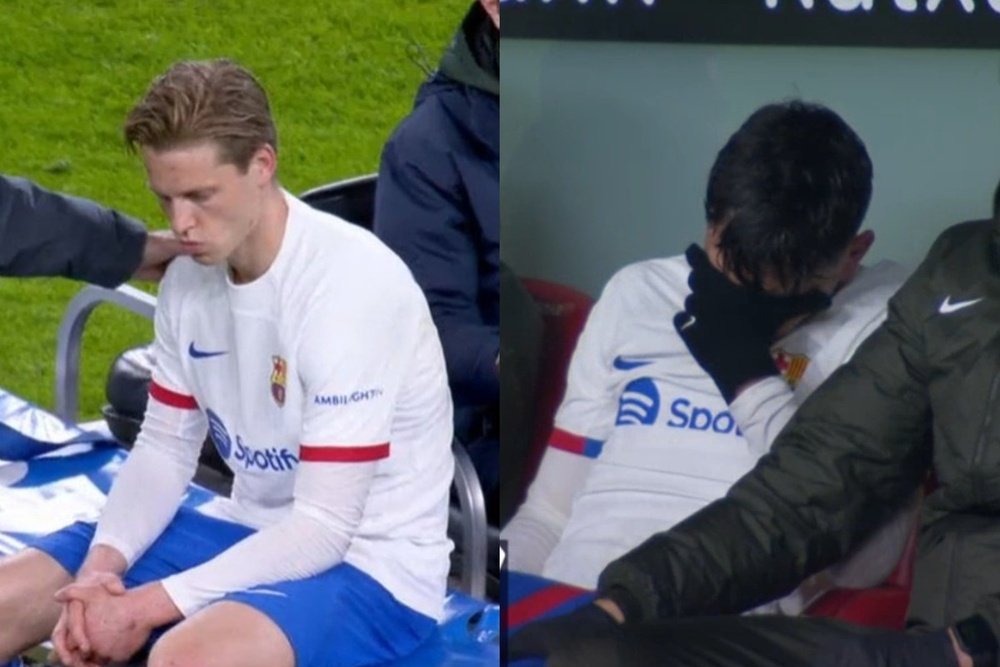 Problemas para Frenkie de Jong e Pedri. Capturas/MovistarLaLiga