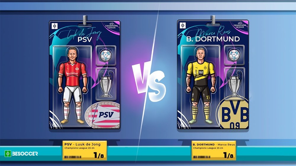 Prováveis escalações de PSV e Borussia Dortmund. BeSoccer