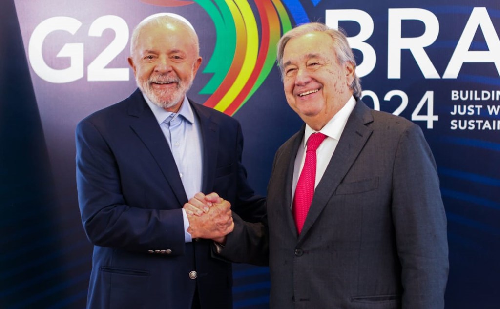 Secretário-geral, António Guterres, manifestou apreço pelas contribuições do Brasil para a agenda global em encontro com o presidente Lula da Silva