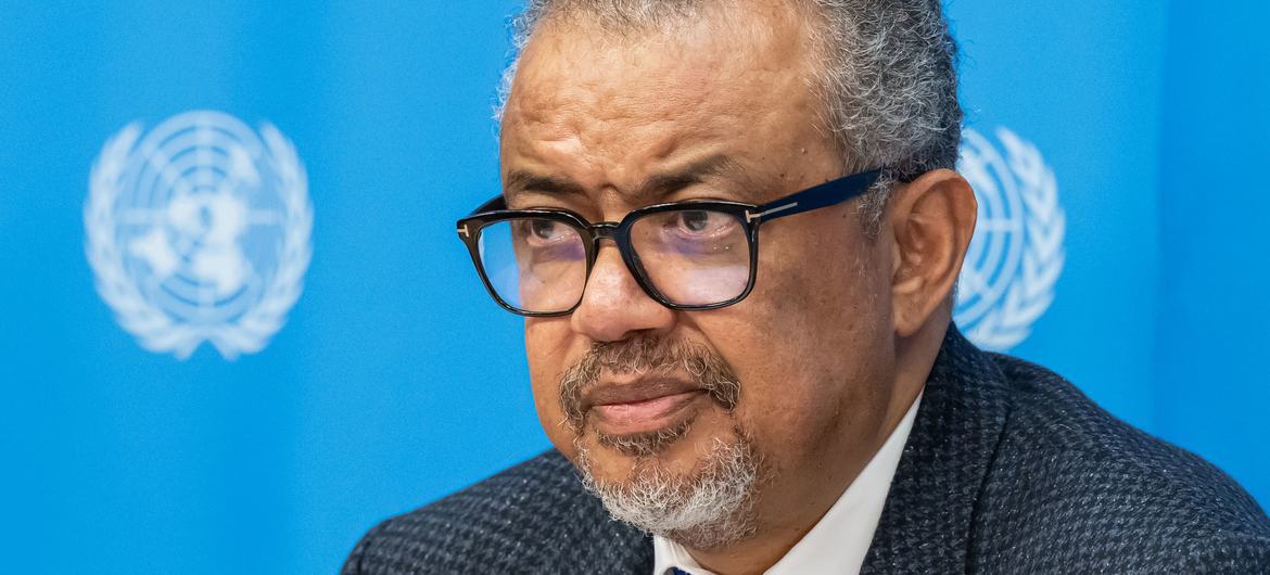 Diretor-geral da OMS,  Tedros Ghebreyesus