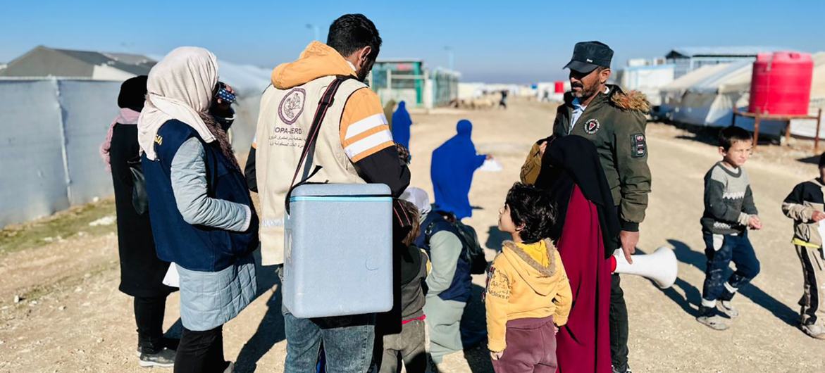 Campanha de vacinação contra cólera do Unicef é lançada no campo de Al Hol, na Síria