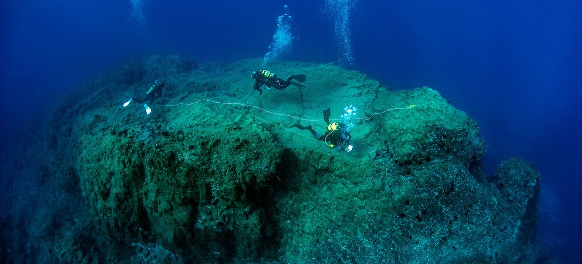 Monte submarino em Porto Santo, Madeira, Portugal. Cooperação diz que troca da dívida é uma das vias para apoiar países em vulnerabilidade a alcançarem o desenvolvimento sustentável e ação climática