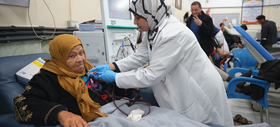 OMS não teve permissão para entrar no hospital  de al-Nasser para avaliar as condições dos pacientes