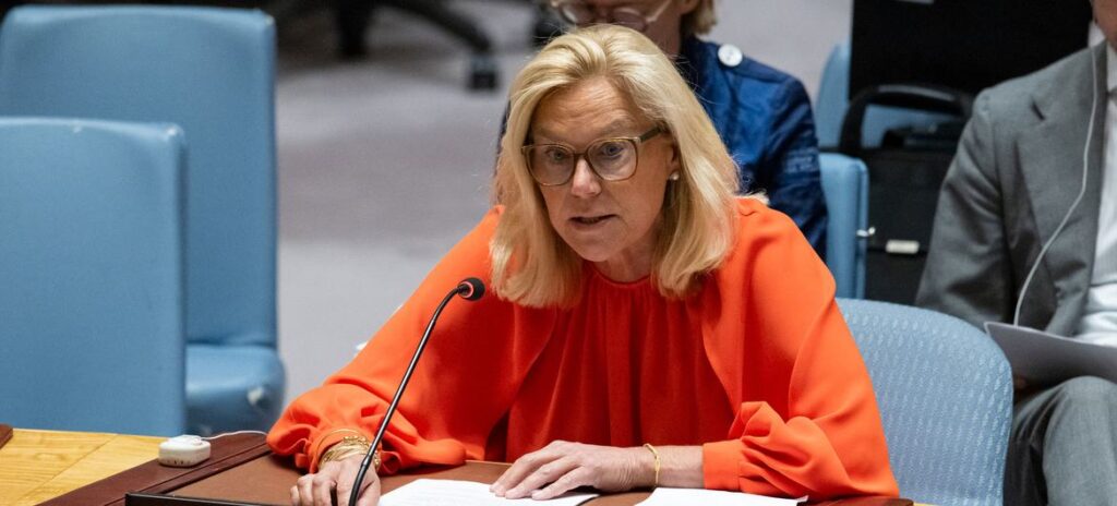 Coordenadora sênior de reconstrução e ajuda humanitária das Nações Unidas para Gaza, Sigrid Kaag