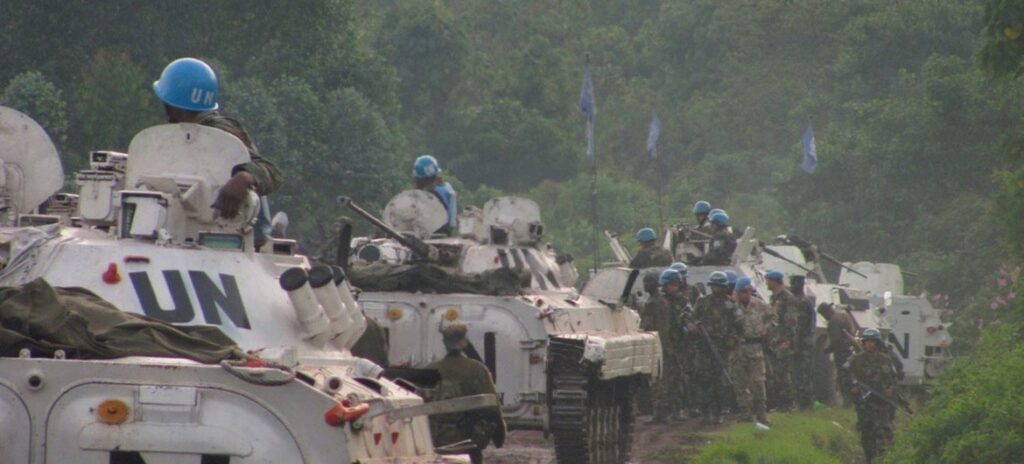 Soldados de paz da Missão de Paz das Nações Unidas na República Democrática do Congo, Monusco.