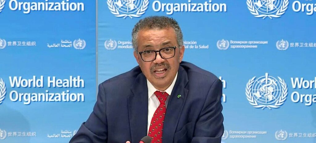 Tedros Ghebreyesus anunciou a série de sugestões que deve ser implementada até 20 de agosto de 2025