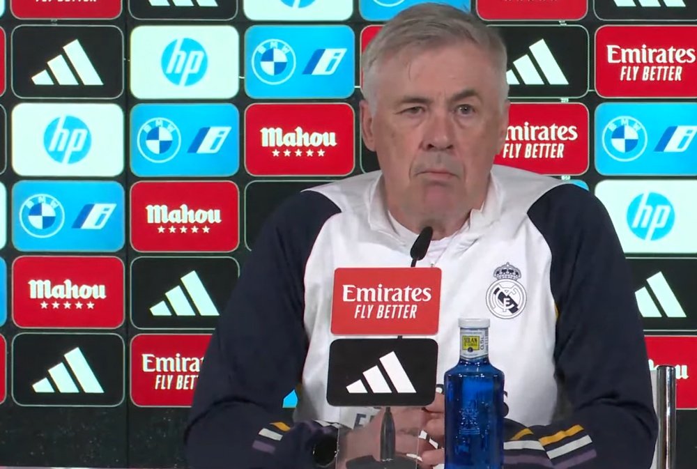 Ancelotti projetou o duelo contra o Sevilla. Captura/RealMadridTV