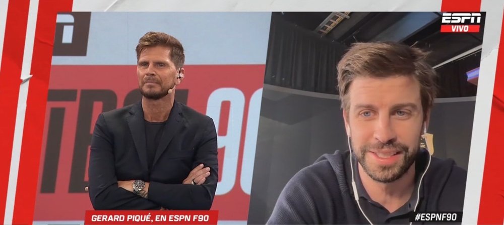 Piqué conversou com a 'ESPN'. Captura/ESPN