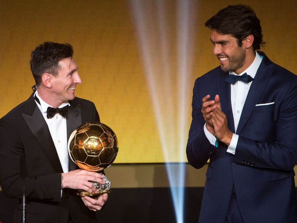 A UEFA se junta à Bola de Ouro. Leo Messi ganhou a Bola de Ouro em 2023. EFE