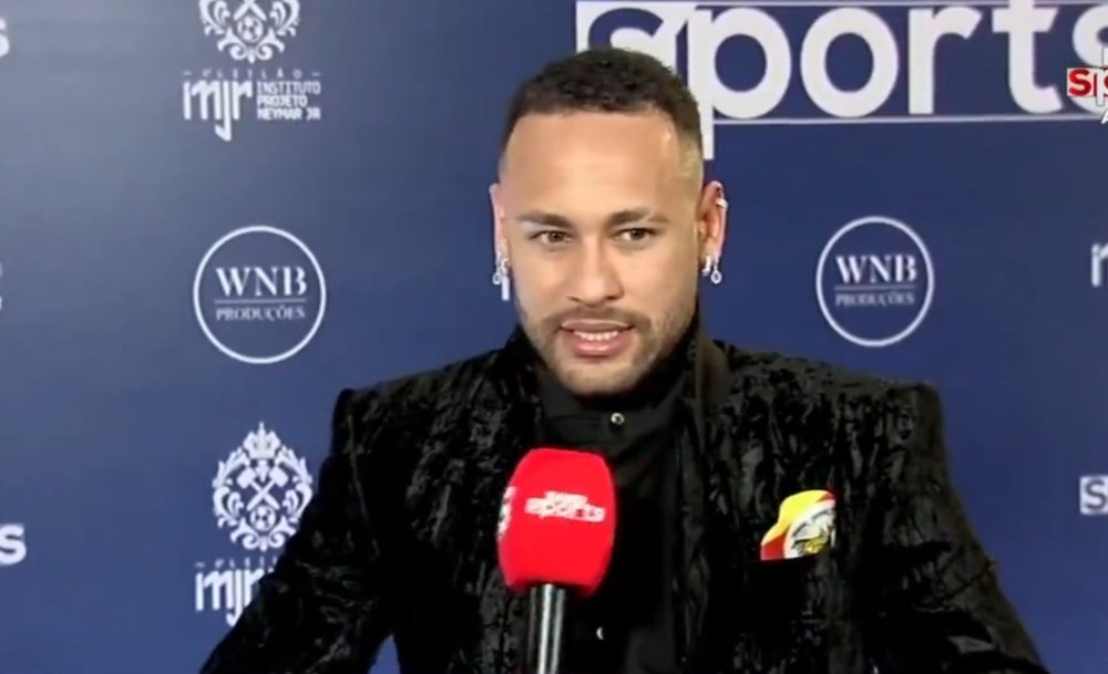 Neymar vê Vini como o vencedor da Bola de Ouro Capture/Band Sports.