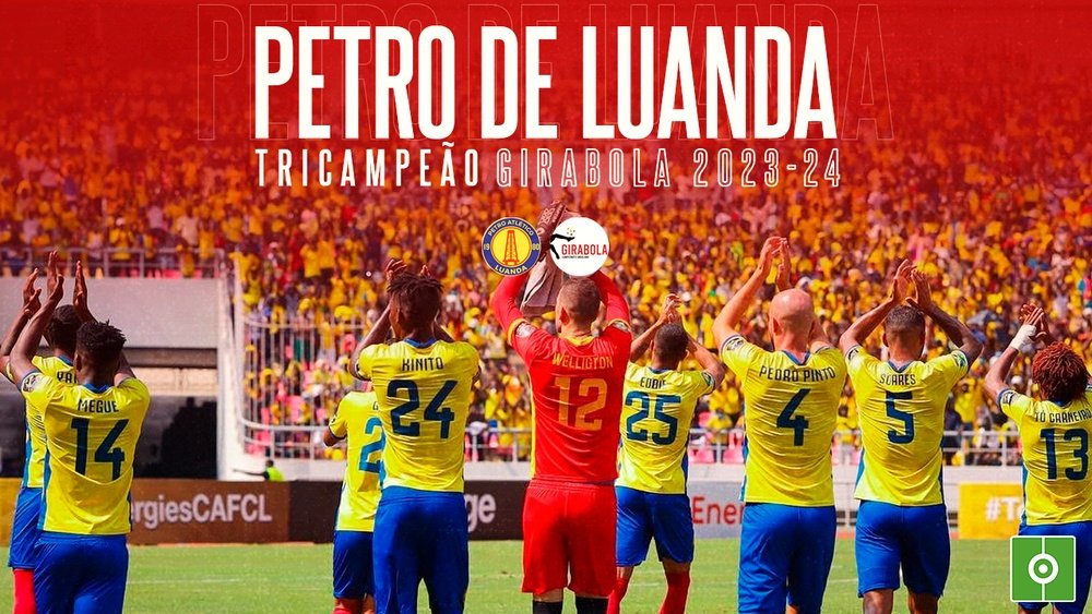 Petro de Luanda, tricampeão do Girabola 2023-24. Besoccer