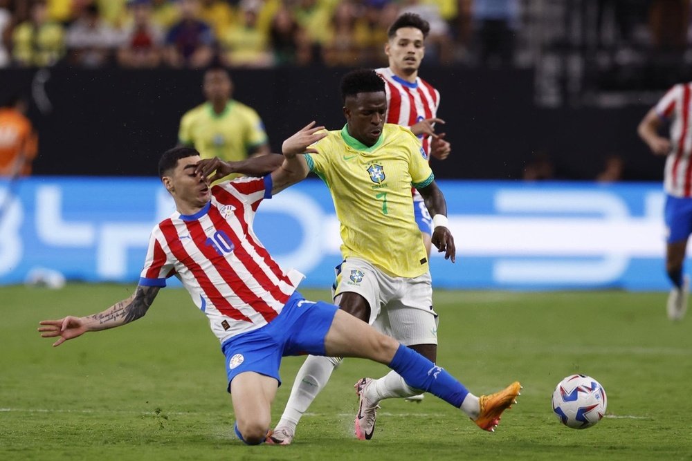 Vini, durante a Copa América. EFE